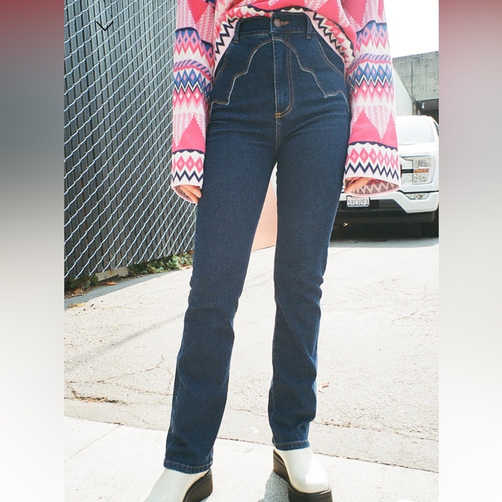 Pastiche Western Straight Leg Jeans Size XS